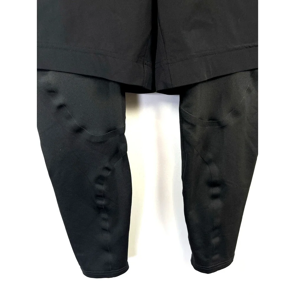 Nike Mens TR Hybrid  2-in-1 Dri-Fit Shorts/Thighs Size M Black‎ Running  849795